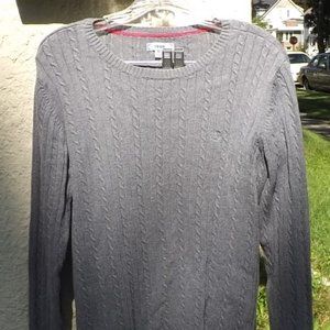 Izod Long Sleeve Cable Knit Pullover Sweater